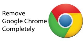 uninstall chrome