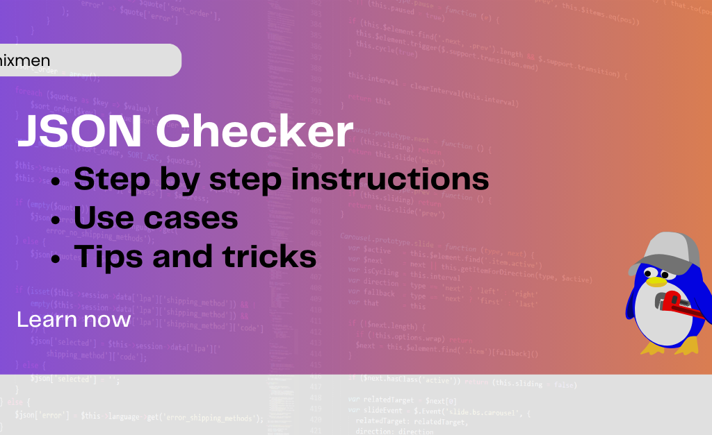 json checker tutorial