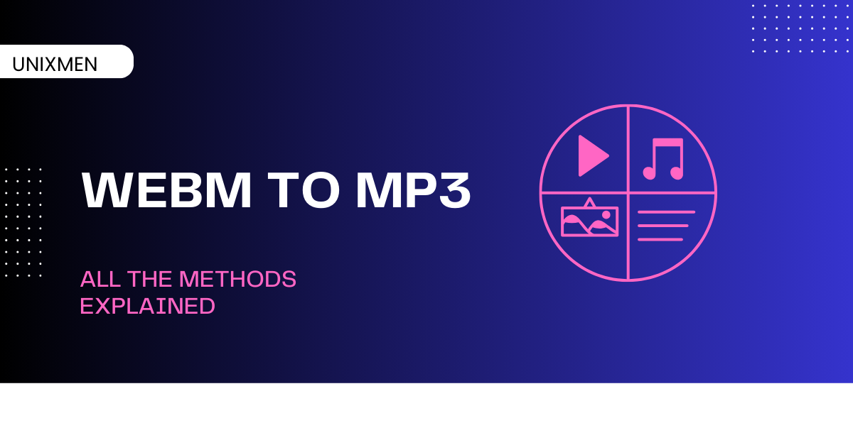 methods to convert webm to mp3 file